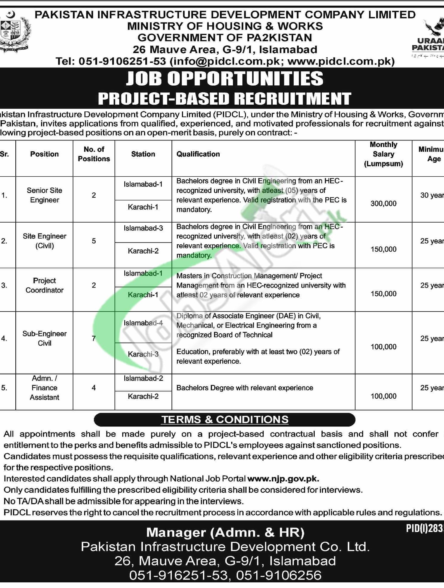 PIDCL Jobs