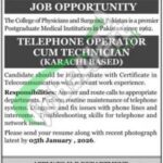 Apply Online CPSP Jobs 2026 College of Physicians and Surgeons Pakistan Careers CPSP Jobs