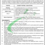University of Balochistan Jobs
