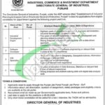 Industries Commerce and Investment Department Punjab Jobs 2026 Lahore Pakistan Industries Commerce and Investment Department Punjab Jobs