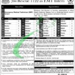 EMT Intern Jobs in Rescue 1122 2026 Online Apply Last Date Rescue 1122 EMT Jobs Ad