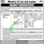 Ministry of Law and Justice Consultant Jobs Ad