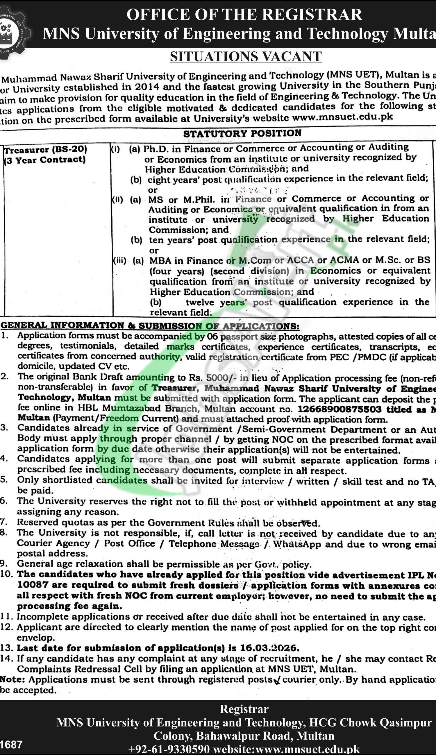 Today Latest Jobs in Multan 2026 Government, Private, Part Time Jobs ...