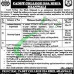 Cadet College Esa Khel Jobs