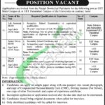 UET Lahore Jobs