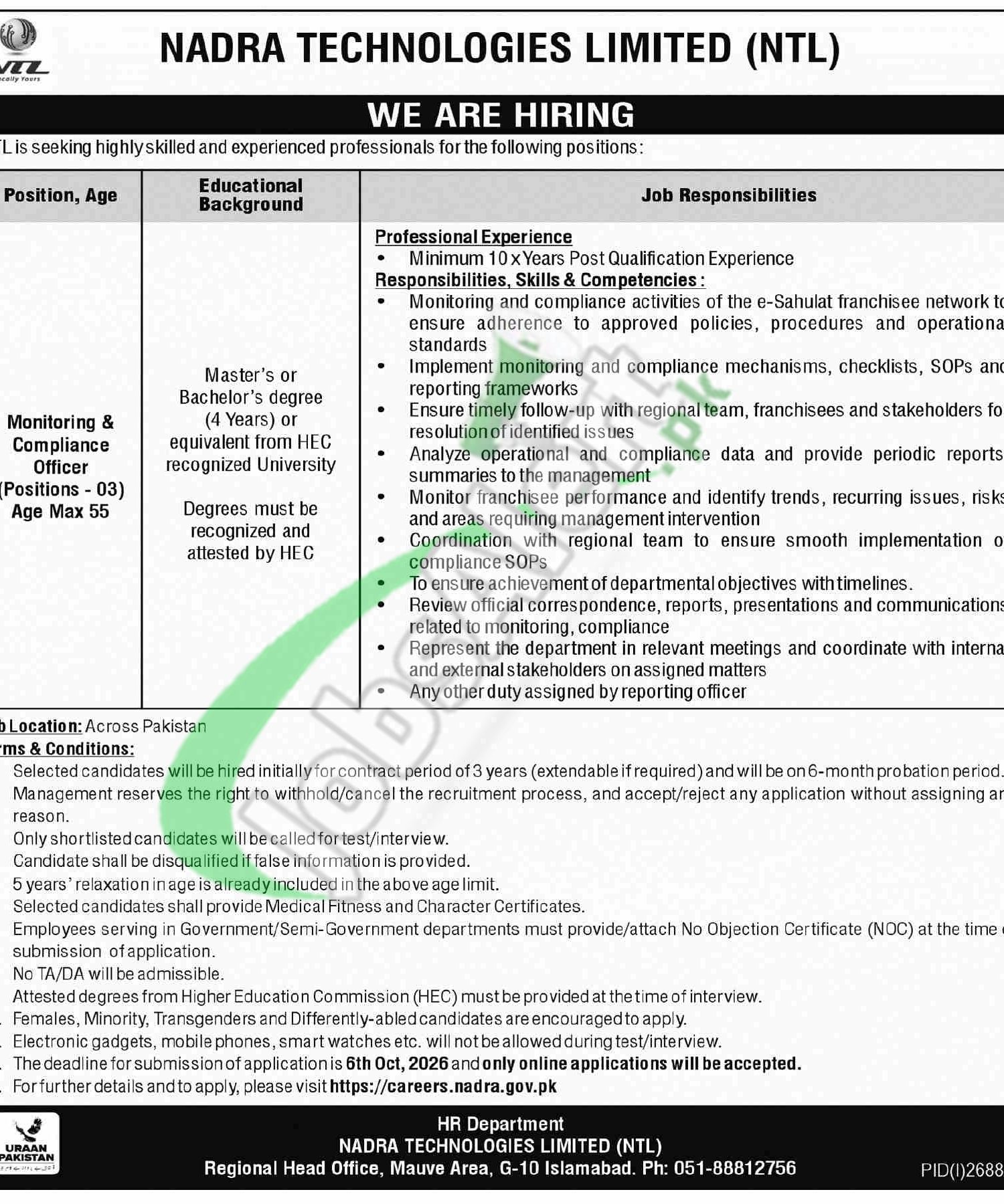 NTL Jobs