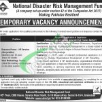 Join ndrmf.pk Online Apply 2026 National Disaster Risk Management Fund Jobs NDRMF Jobs