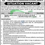 Public Health Engineering Department Karak Jobs