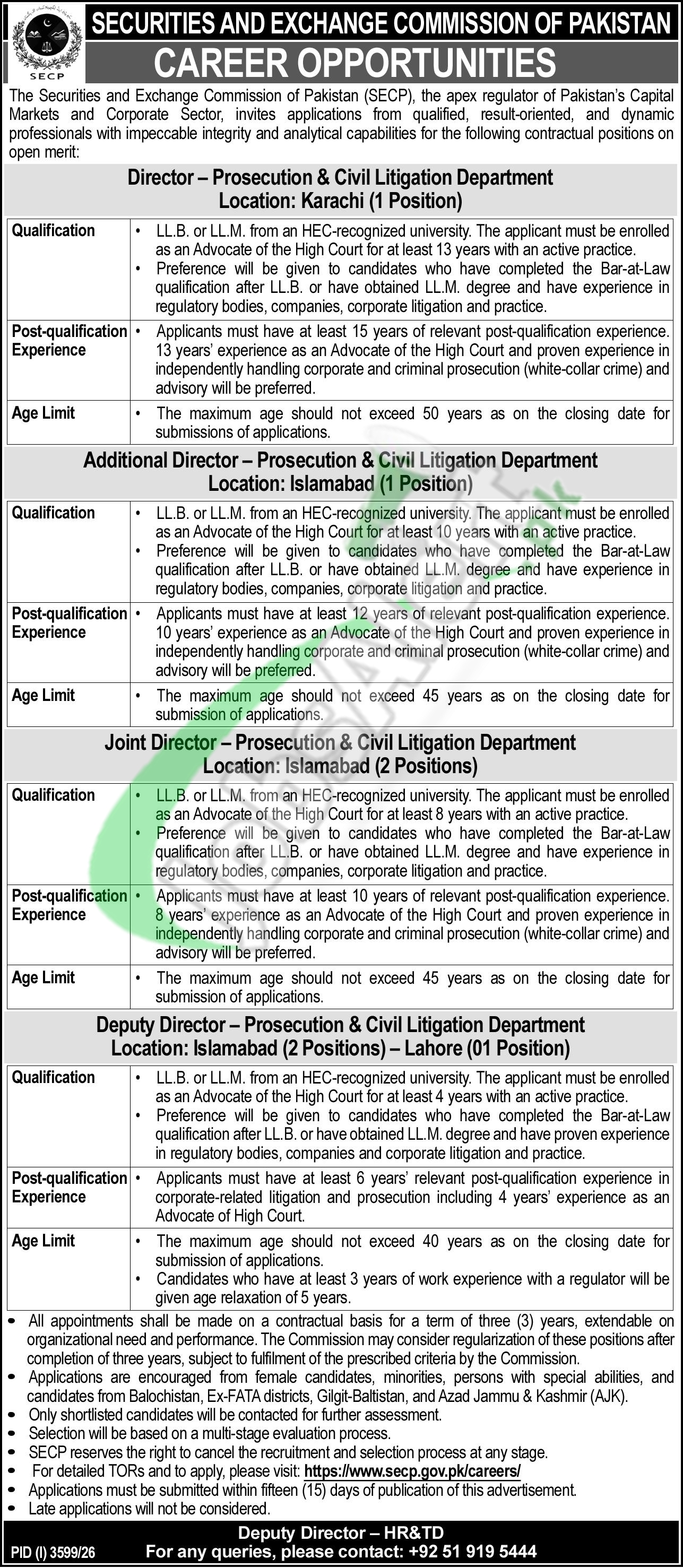 SECP Jobs